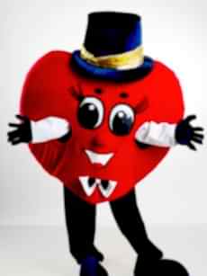 Сердце ростовая кукла