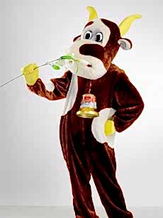 Бычок ростовая кукла